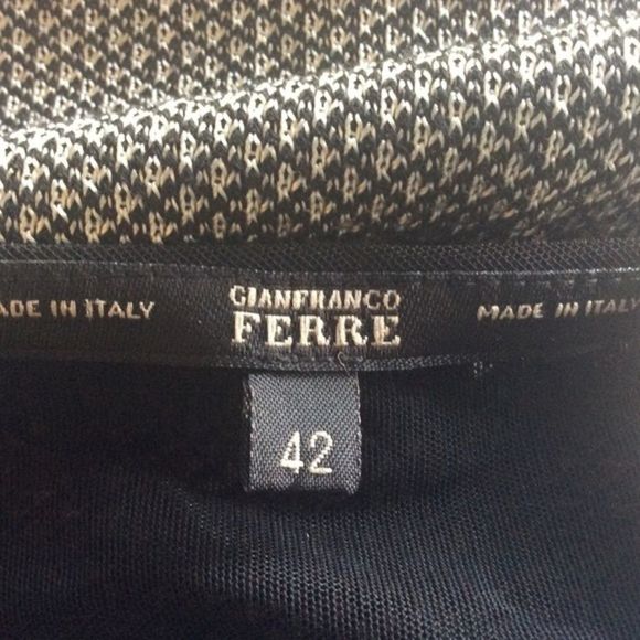 Gianfranco Ferre stretch duel color pencil skirt - Picture 5 of 8